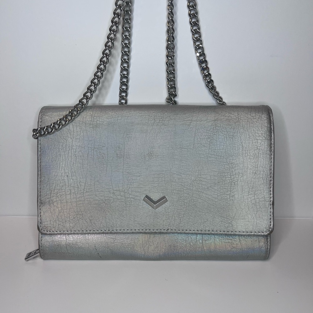 Botkier Metallic Crossbody Bag with Chain Strap